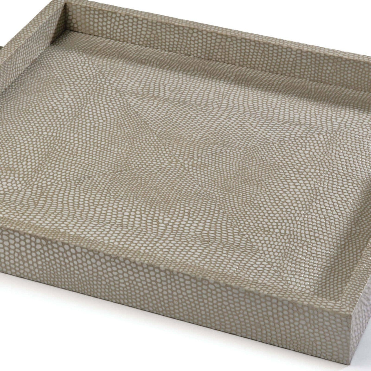 Regina Andrew Square Shagreen Boutique Tray in Ivory Grey Python 20-1102IV