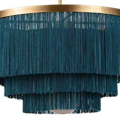 Regina Andrew Cabaret Fringe Chandelier 16-1257BLU