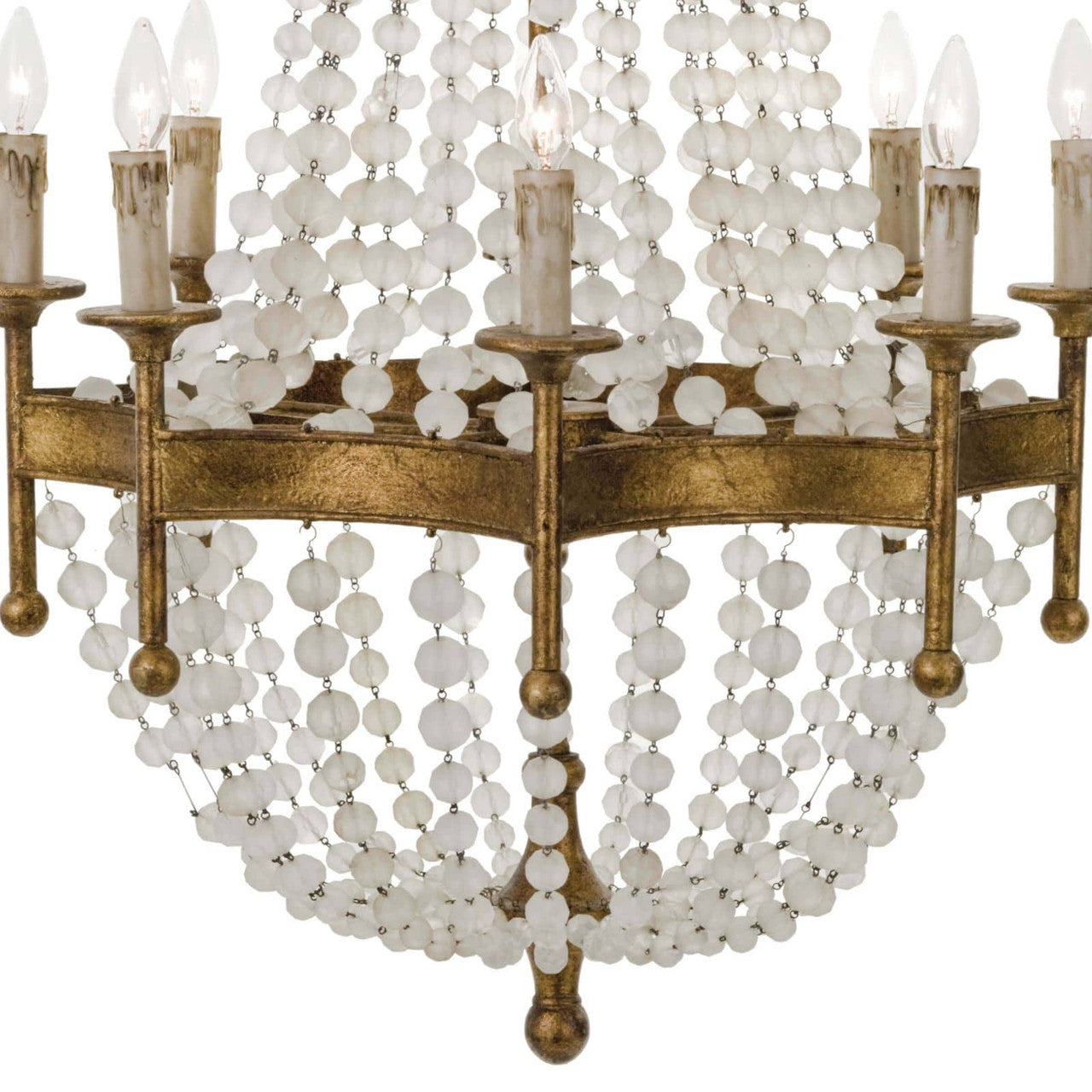 Regina Andrew Frosted Crystal Bead Chandelier 16-1056