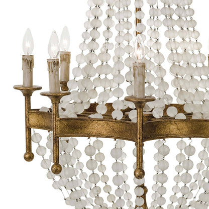 Regina Andrew Frosted Crystal Bead Chandelier 16-1056