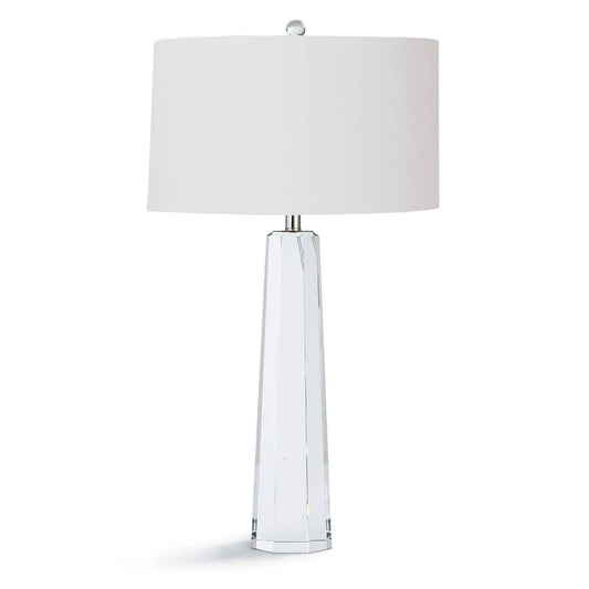 Regina Andrew Tapered Hex Crystal Table Lamp 13-1174