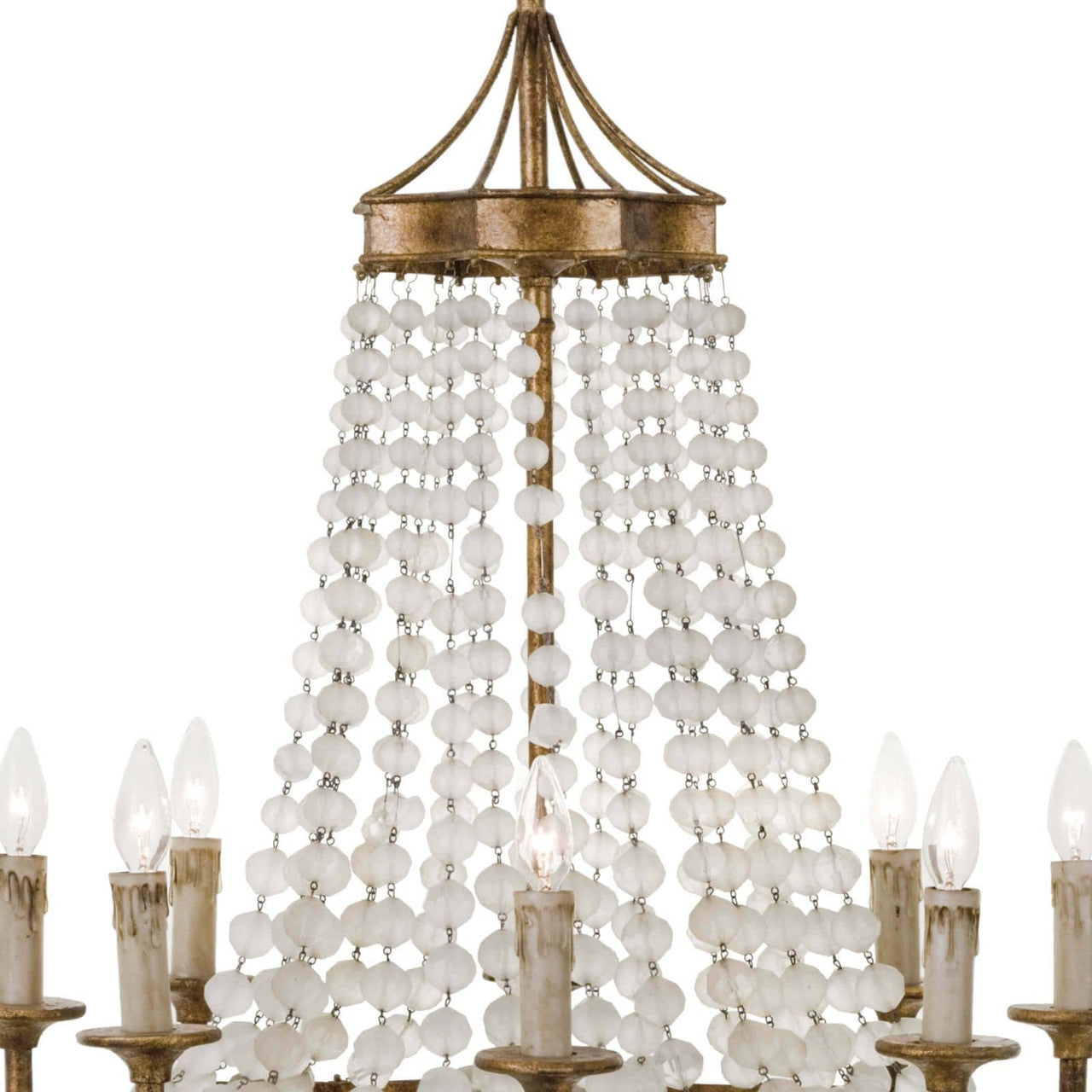 Regina Andrew Frosted Crystal Bead Chandelier 16-1056