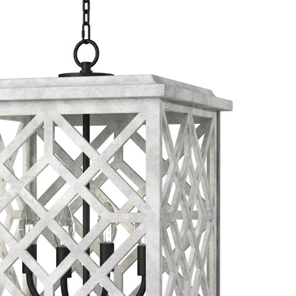 Coastal Living Chatham Wood Lantern (White) 16-1364WT