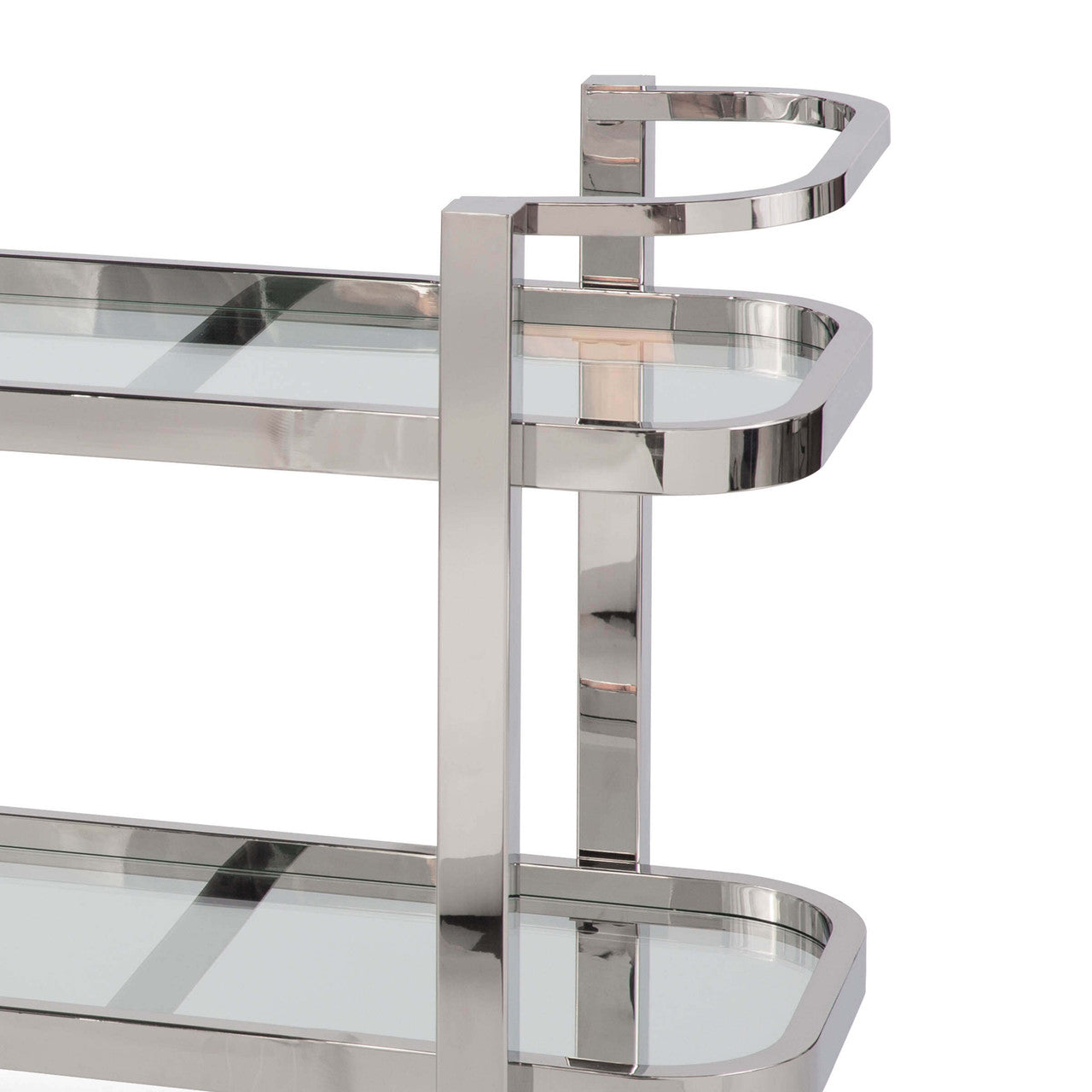 Regina Andrew Carter Bar Cart in Polished Stainless Steel 31-1020SS