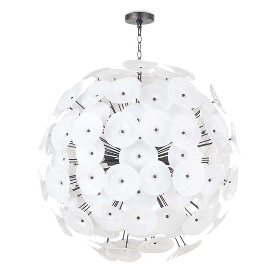 Regina Andrew Poppy Glass Chandelier Large (White) 16-1188WT