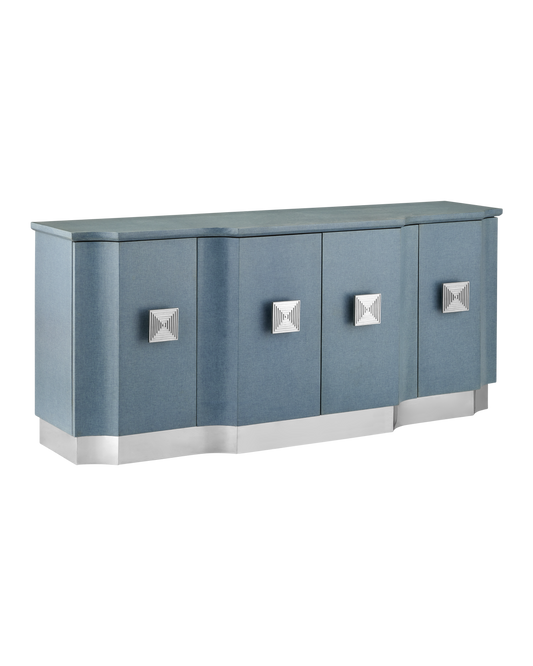 Currey & Co. Maya Blue Credenza 3000-0281