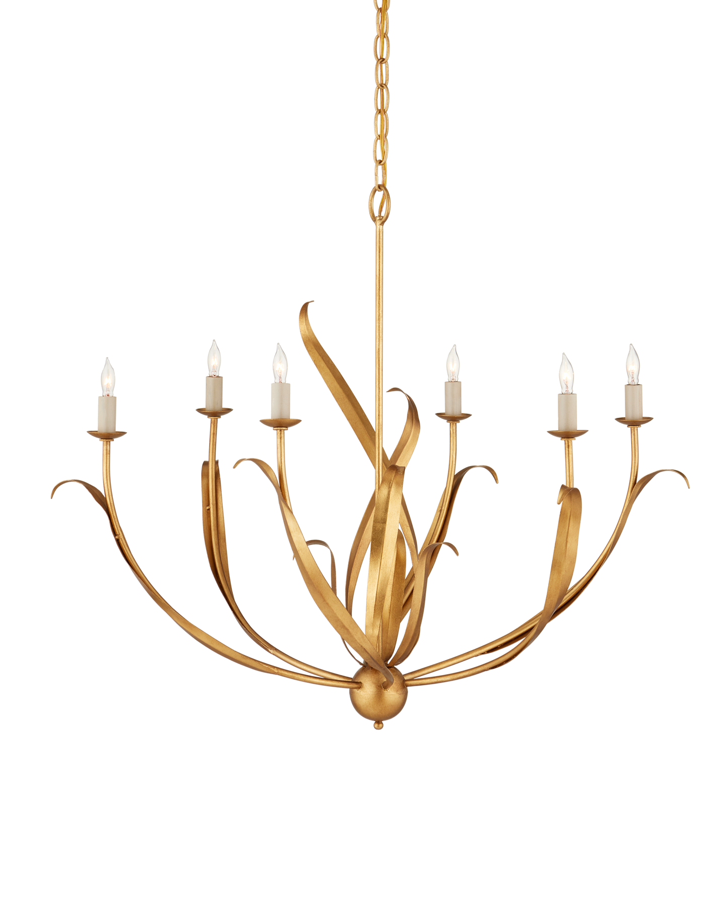 Currey & Co. Menefee Gold Chandelier 9000-0444