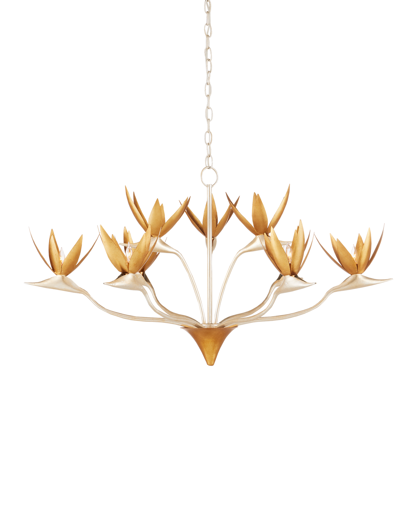 Currey & Co. Paradiso Gold & Silver Chandelier 9000-0973