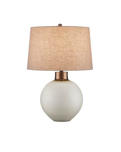 Currey & Co Olano Table Lamp in Off-White/Metallic Gold 6000-0939