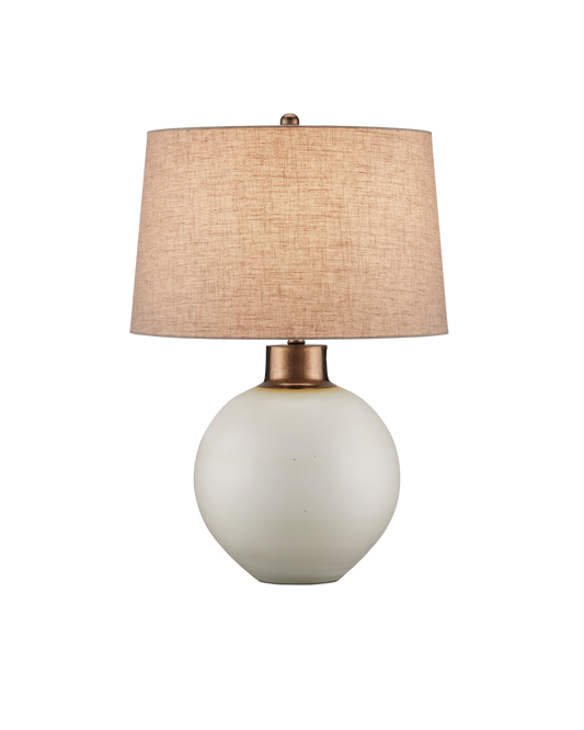 Currey & Co Olano Table Lamp in Off-White/Metallic Gold 6000-0939