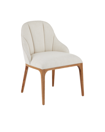 Currey & Co. Upholstered Inga Dining Chair, Adena Parchment 7000-0762