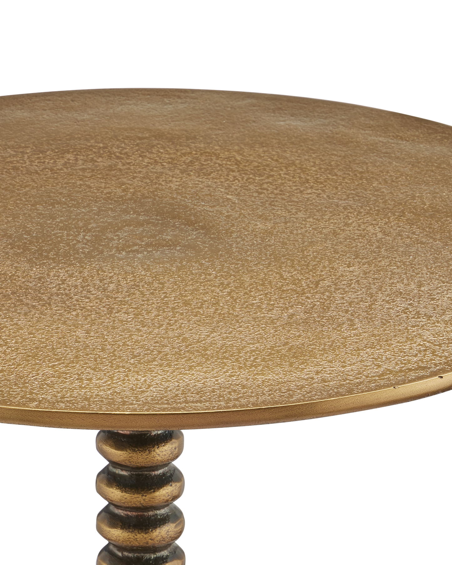 Currey & Co. Dasari Brass Accent Table 4188