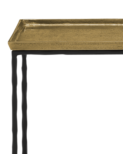 Currey & Co. Boyles Brass Side Table 4000-0060