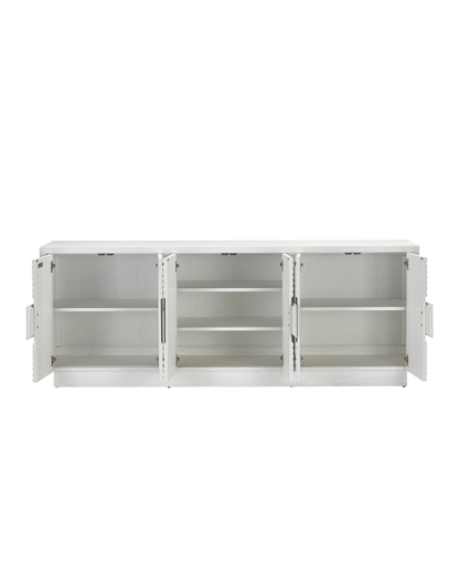 Currey & Co. Morombe White Credenza 3000-0152