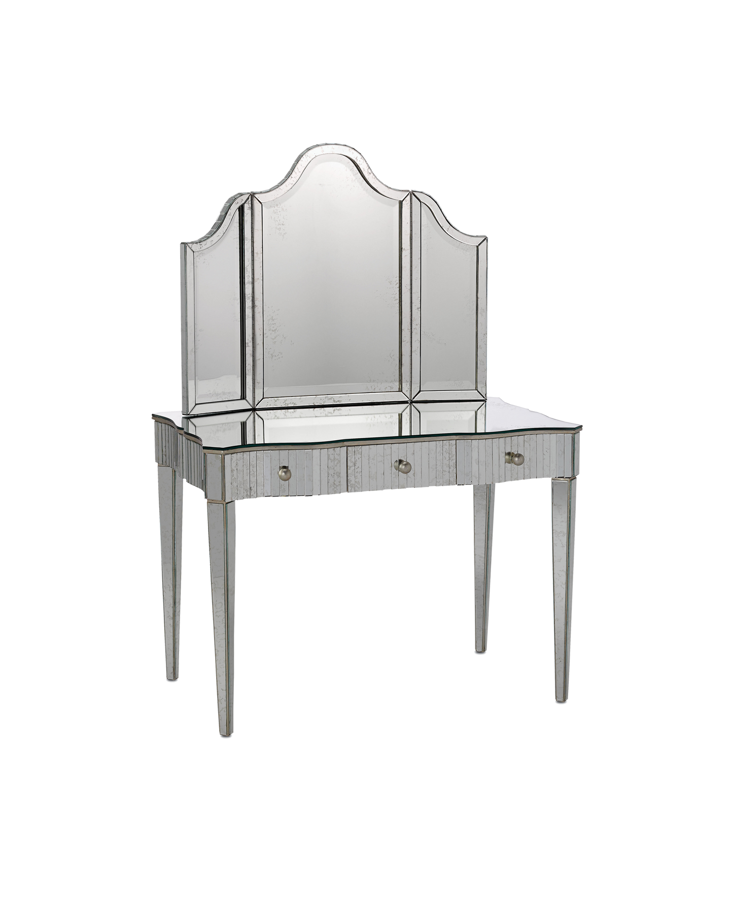 Currey & Co. Gilda Silver Vanity Table 4004