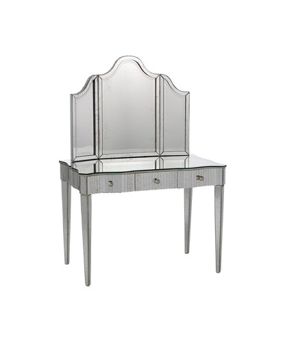 Currey & Co. Gilda Silver Vanity Table 4004