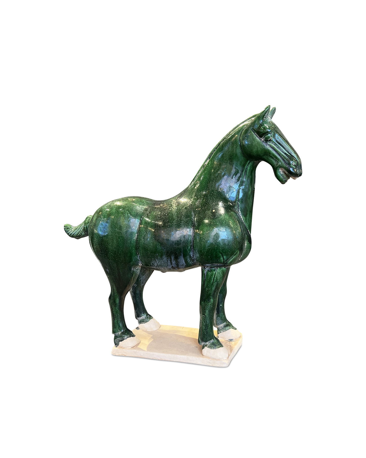 Currey & Co. Tang Dynasty Medium Green Horse 1200-0784