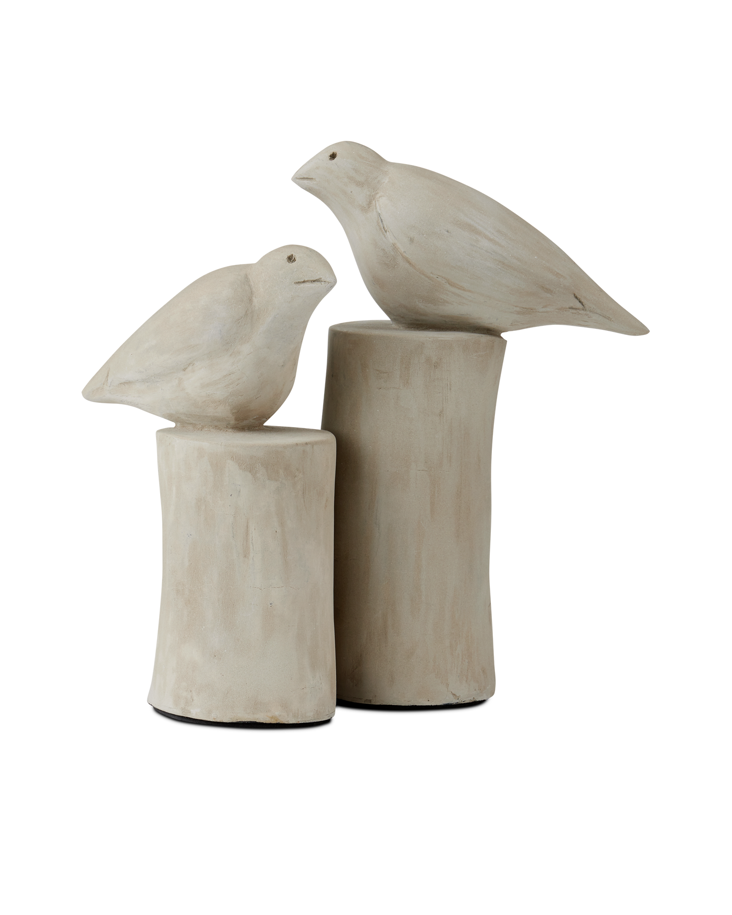 Currey & Co. Concrete Birds Set of 2 2200-0025