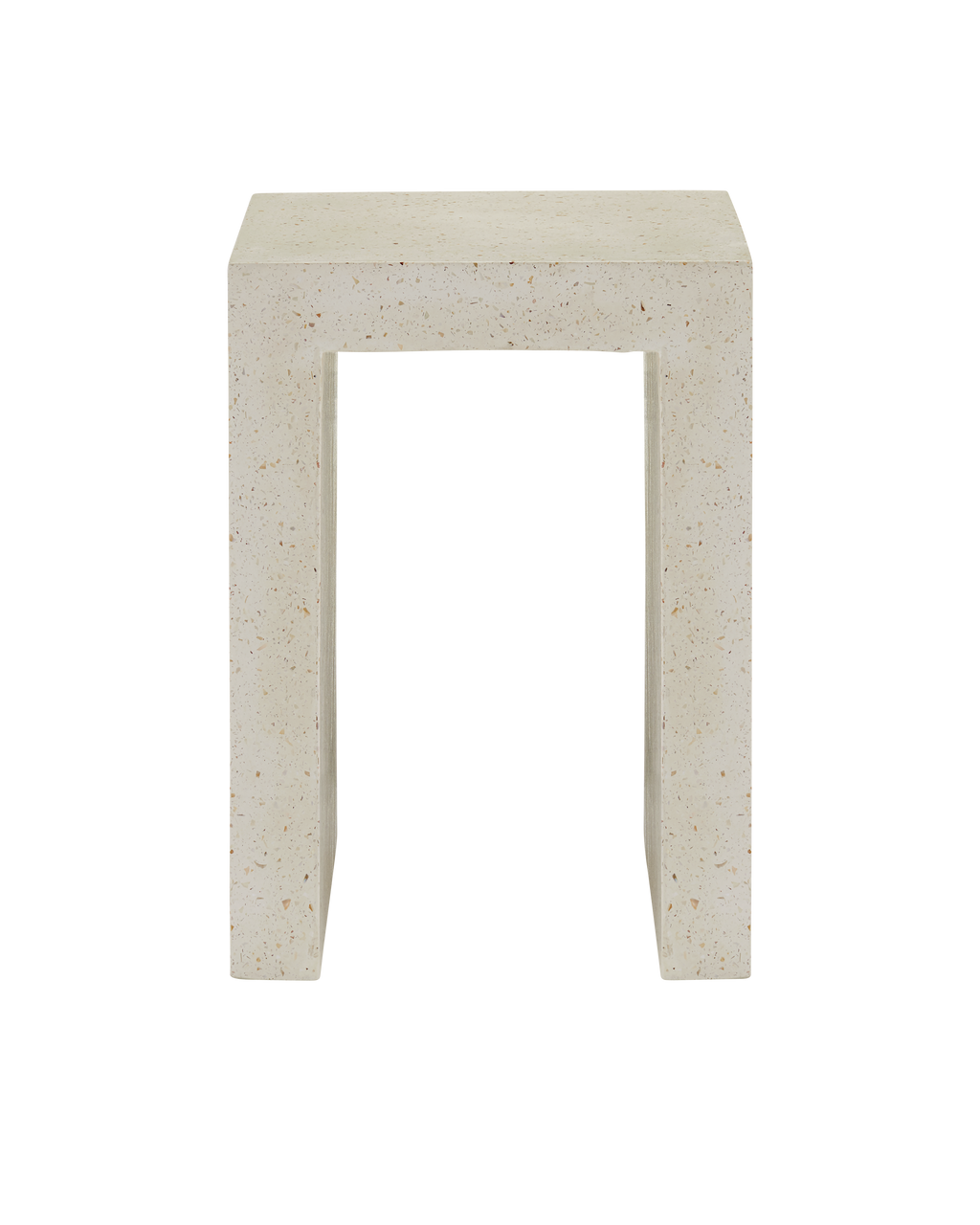 Currey & Co. Carson Ivory Terrazzo Accent Table 2000-0041