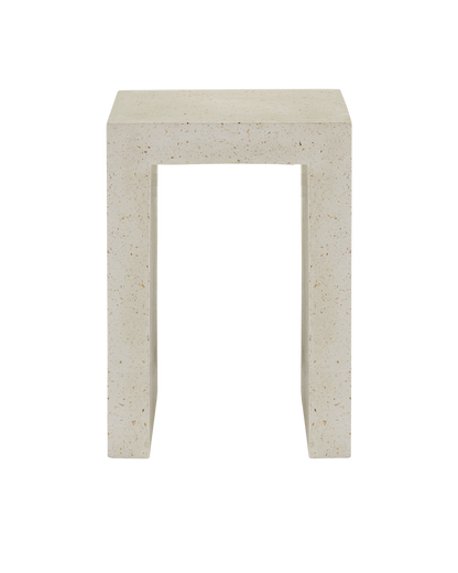 Currey & Co. Carson Ivory Terrazzo Accent Table 2000-0041