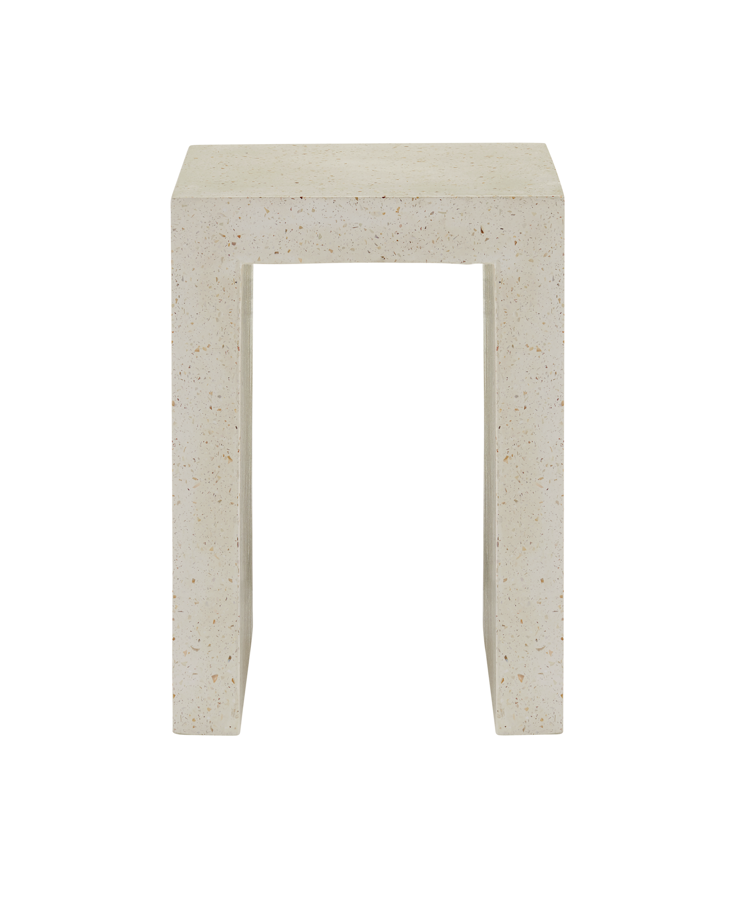 Currey & Co. Carson Ivory Terrazzo Accent Table 2000-0041