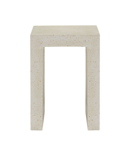 Currey & Co. Carson Ivory Terrazzo Accent Table 2000-0041