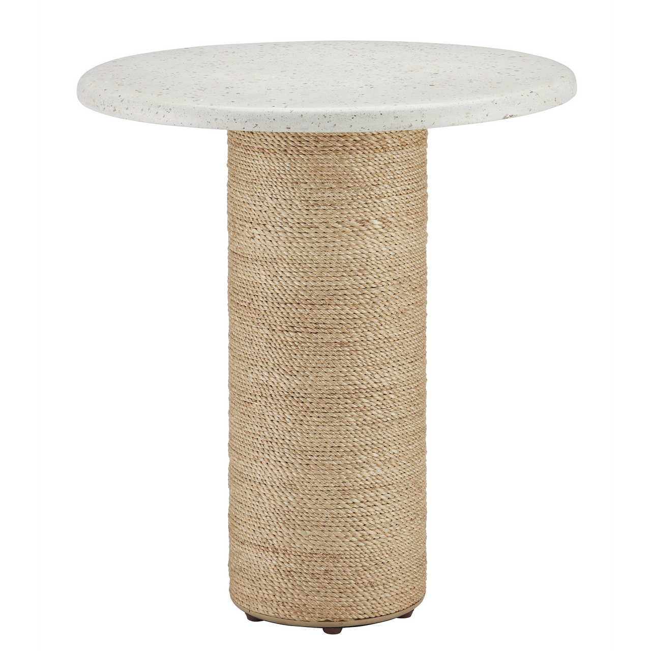 Currey & Co. 22.5" Estrada Rope and Concrete Accent Table 3000-0284