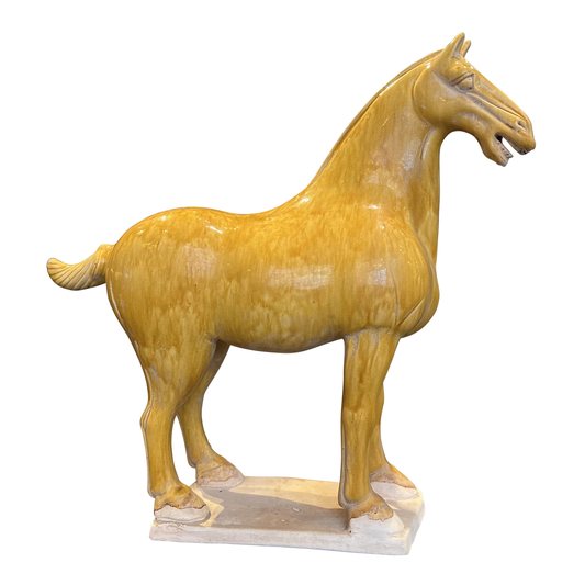 Currey & Co. 16.5" Tang Dynasty Medium Persimmon Horse 1200-0780