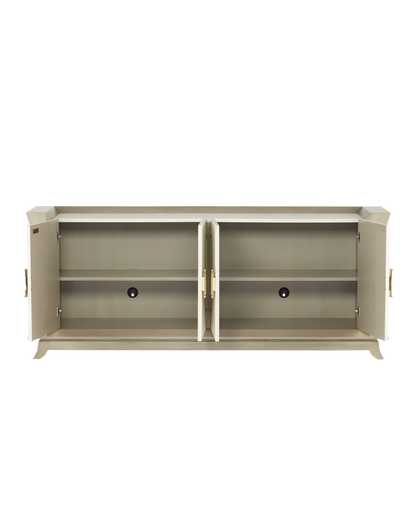 Currey & Co. Koji Cream Credenza 3000-0212