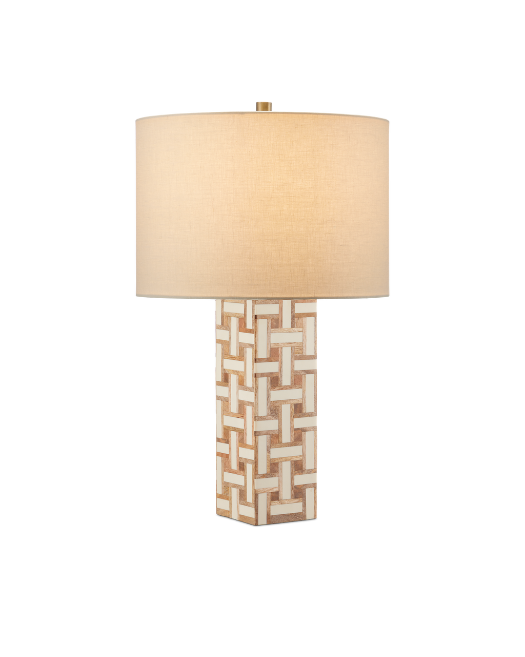 Currey & Co Aarna Cream Table Lamp in Natural/Ivory 6000-0955