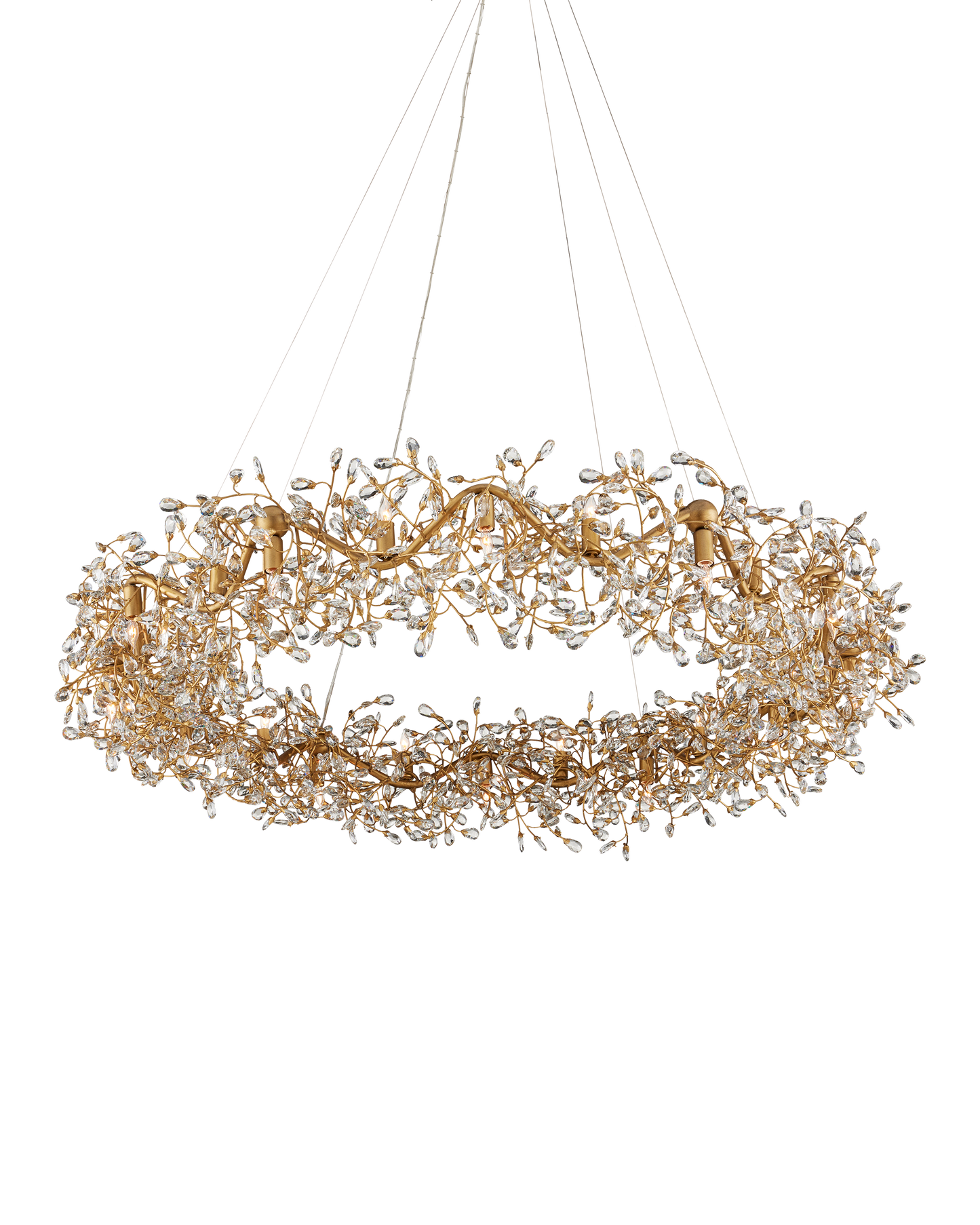 Currey & Co. Crystal Bud Grande Ring Chandelier 9000-1136