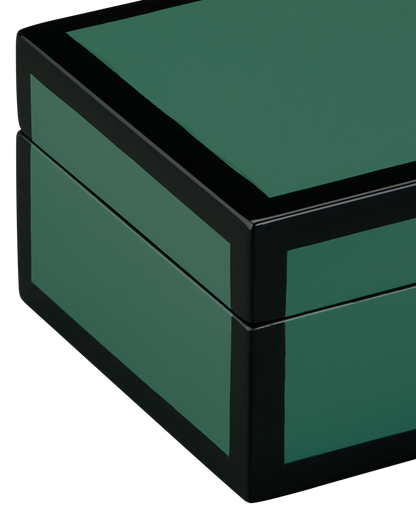 Currey & Co. Green Lacquer Box Set of 2 1200-0906