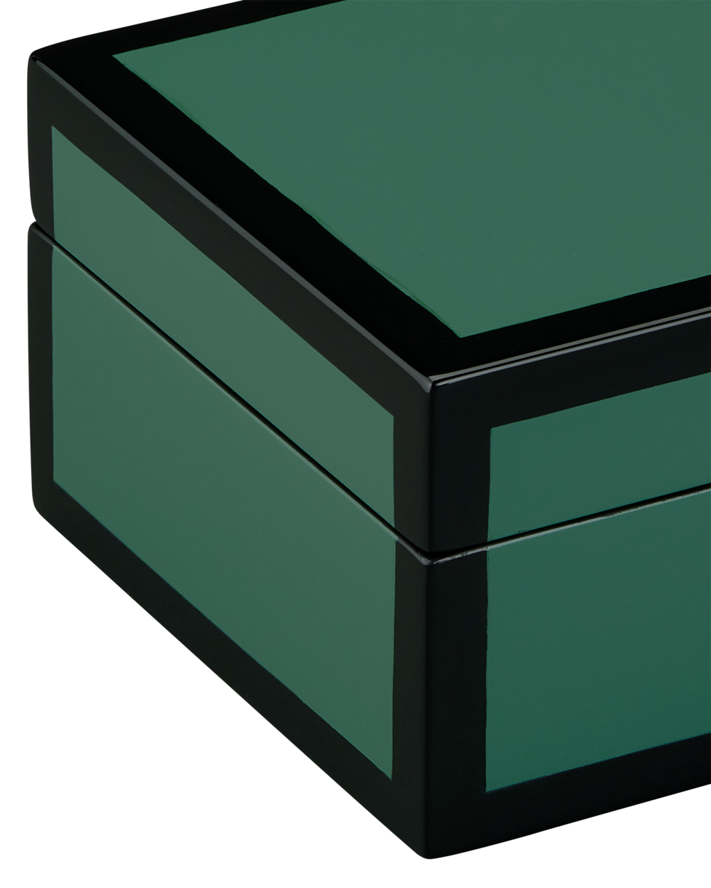 Currey & Co. Green Lacquer Box Set of 2 1200-0906